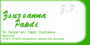 zsuzsanna papdi business card